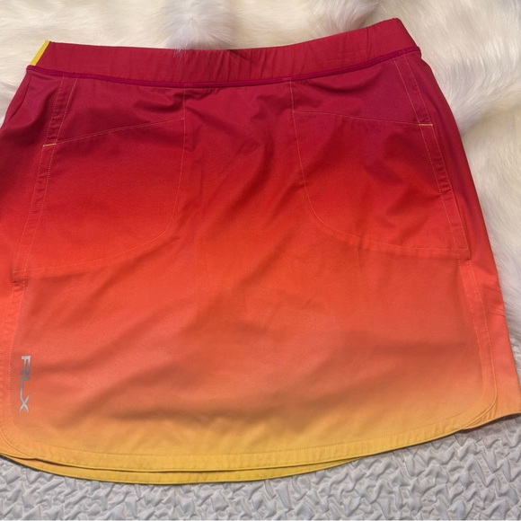 Gradient Red and Orange Women's Skirt Size M - Picture 11 of 13
